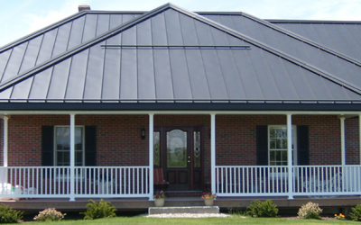 Different types of metal roofing material 