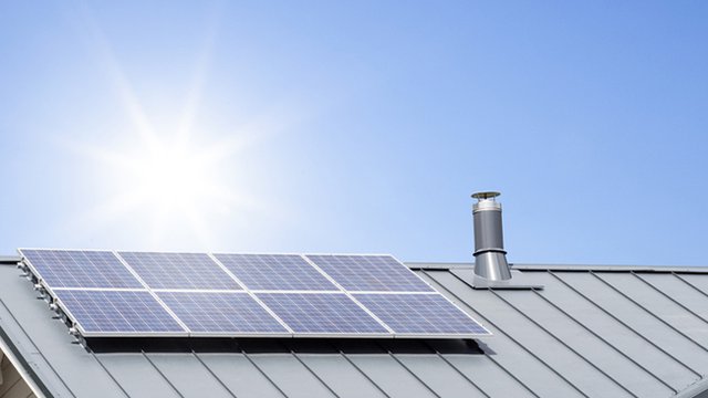 Solar panels deals on metal roof